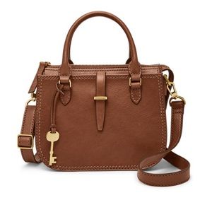 Fossil Ryder Mini Satchel in brown